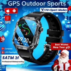 Military GPS SmartWatch 2.01" AMOLED Built in GPS