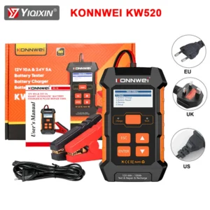 KONNWEI KW520 Automatic Car Battery Charger 12V 10A 24V 5A