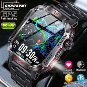 2.01-inch Outdoor Men Smart Watch 3ATM Waterproof Bracelet