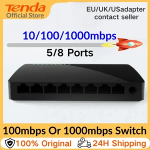 Tenda Gigabit Switch Ethernet 5/8 Port 1000 Mbps