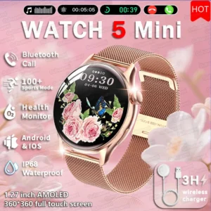 NFC Smart Watches Ladies 360*360 HD Screen Heart Rate GPS