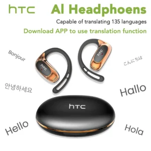 HTC NE35 Bluetooth V6.0 Earphones AI Translator Earbuds
