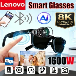 Lenovo 8KHD 1600MP Smart Glasses AI Translation