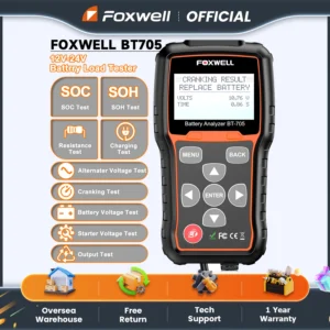 Foxwell BT705 Car Battery Diagnostic Tester 12V 24V