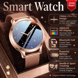 Ultra-thin Smart Watch Women AMOLED Sport Fitness