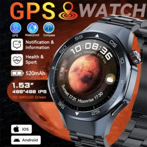 Smart Watch Men 360*360 HD AMOLED Heart Rate
