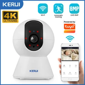 KERUI 5MP 8MP 4K HD WiFi IP Camera Indoor